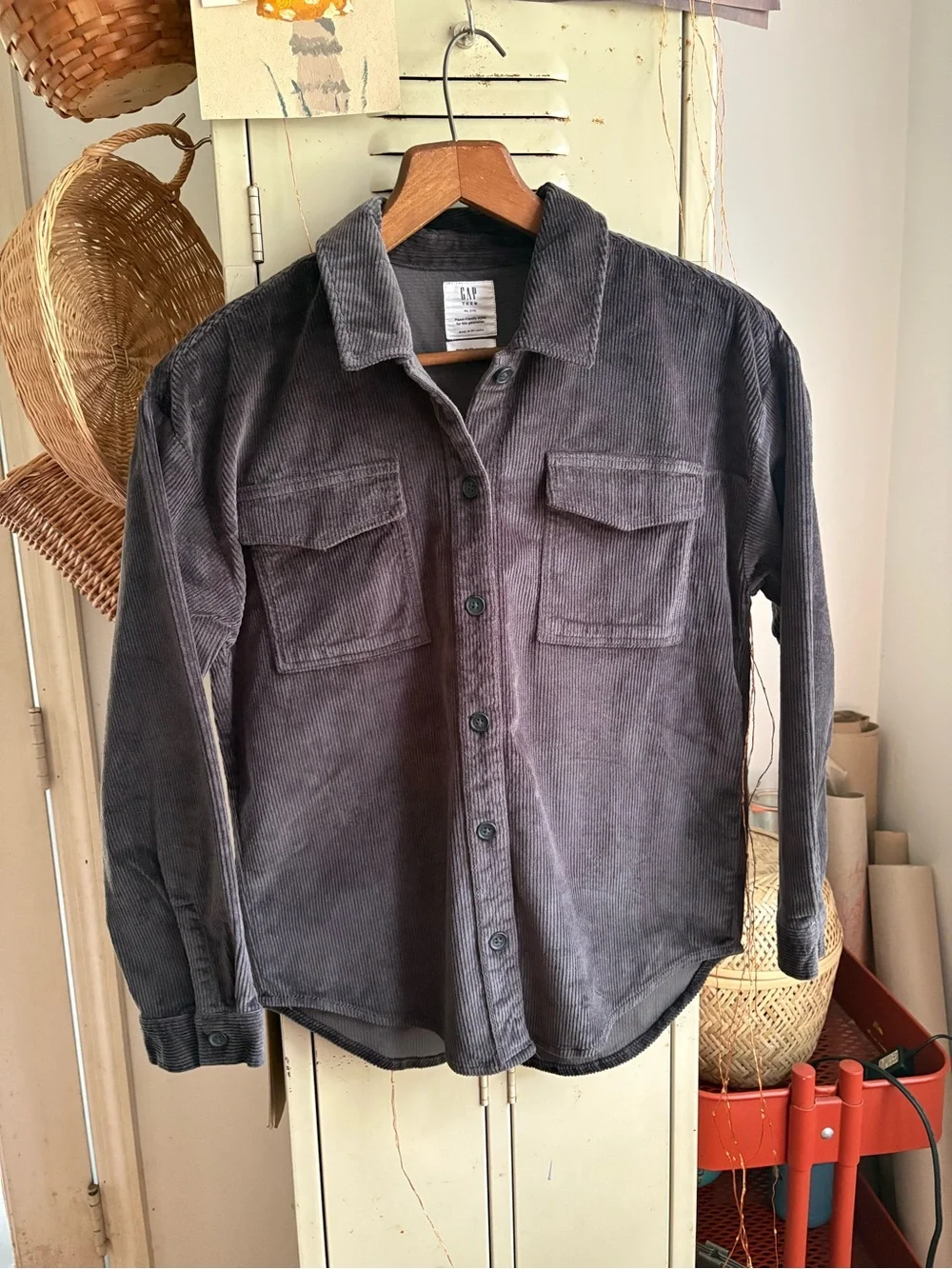Teen Oversized Corduroy Shirt